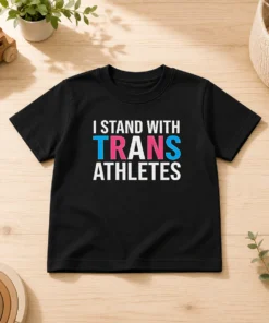 Pretty Sophie Cunningham I Stand With Trans Athletes Kids T-Shirt