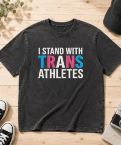 Pretty Sophie Cunningham I Stand With Trans Athletes Washed T-Shirt