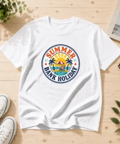 Pretty Vintage Badge Summer Bank Holiday Relax Enjoy Unwind