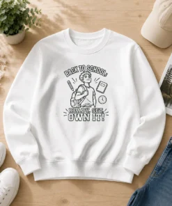 Top Back To School Confidence Line Art Sweater